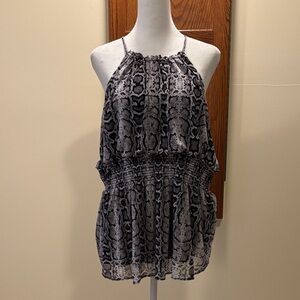 Express Monochrome Patterned Top - size Xl
